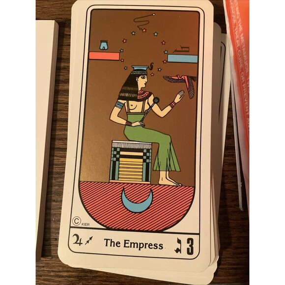 Egipcios Kier Tarot Deck Stuart R. Kaplan Complete 1984 Vintage Egyptian - Picture 4 of 12